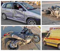 Τροχαίο με το καλημέρα… Μηχανή συγκρούστηκε με αυτοκίνητο στον Επαρχιακό