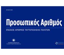 Από 3 Ιουνίου ο προσωπικός αριθμός – Υποχρεωτική η έκδοσή του, θα αναγράφεται στην ταυτότητα