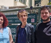 Επίσκεψη της Bουλεύτριας Λέσβου του ΚΚΕ Μαρίας Κομνηνάκα στο νοσοκομείο Κω
