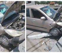 Τροχαίο ατύχημα στον Επαρχιακό – Αυτοκίνητο προσέκρουσε σε τοιχίο