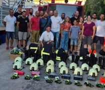 Επίσκεψη Εθελοντών Πυροσβεστών από το Aschheim Γερμανίας στη Λέρο – Σημαντική δωρεά εξοπλισμού