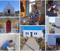 Εντατικές εργασίες στο εξωκκλήσι του Αγίου Δημητρίου στην Κω ενόψει της εορτής του