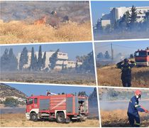 Άμεση επέμβαση σε φωτιά στην Καρδάμαινα κοντά σε ξενοδοχείο 