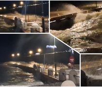 Ισχυροί άνεμοι σαρώνουν την Κω - Έσπασαν τα μπλόκια στο λιμάνι