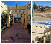 Π. Χατζηχριστοφής: Εργασίες στο 1ο Δημοτικό Σχολείο Κω (τοποθέτηση στεγάστρου και διαμόρφωση χώρου άθλησης)