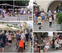 Αυξημένη η κίνηση σήμερα στο κέντρο της Κω λόγω της βροχής – Οι τουρίστες προτίμησαν τη βόλτα στην πόλη