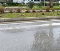 Αναγνώστης: Καθίζηση του δρόμου στην είσοδο της πόλης