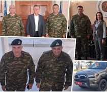 Εθιμοτυπικές επισκέψεις του νέου Δκτη της 80 ΑΔΤΕ Γ. Γαρουφαλιά σε φορείς του νησιού