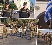Έπαρση της σημαίας στο Διοικητήριο Κω