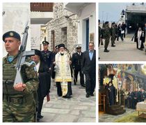 O Σεβασμιώτατος Μητροπολίτης Κώου καί Νισύρου κ. Ναθαναήλ μετέφερε τό Ἅγιο Φῶς στή Νίσυρο