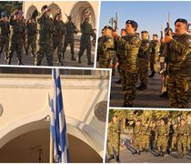Η καθιερωμένη έπαρση της Σημαίας στο Διοικητήριο Κω με τη συνοδεία της 80 ΑΔΤΕ