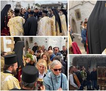 Με μεγάλη συμμετοχή η περιφορά εικόνων και λειψάνων στην Πάτμο