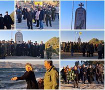 Συγκίνηση και εθνική υπερηφάνεια στην επιμνημόσυνη δέηση στο Φάρο για τους ήρωες των Ιμίων μπροστά στο νέο μνημείο