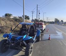 Φωτιά σε όχημα buggy στον Επαρχιακό 