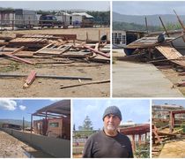 Μεγάλες καταστροφές από την κακοκαιρία στο “Ericas Horse Farm” στο Μαρμάρι