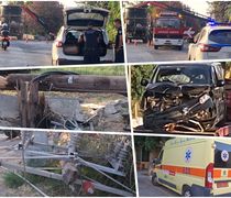Τροχαίο στο Ψαλίδι: Βαν προσέκρουσε σε κολώνα της ΔΕΗ - Στο νοσοκομείο 3 άτομα 