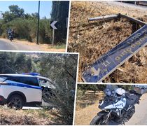 Τροχαίο στο Πυλί: Δίκυκλο εξετράπη της πορείας του και κατέληξε σε χωράφι - Στο νοσ/μείο οι επιβαίνοντες