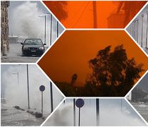 Η κακοκαιρία «Erminio» έντυσε στα πορτοκαλί την Κω – Θυελλώδεις άνεμοι και απαγορευτικό απόπλου