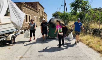 Στη Νίσυρο τα πλαστικά σκουπίδια μετατρέπονται σε πρώτη ύλη