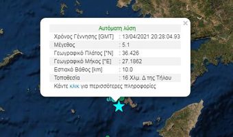 Ο Γ. Παπαδόπουλος εμφανίστηκε καθησυχαστικός για τον προχθεσινό σεισμό 5,3 R, αλλά λόγω μη λειτουργίας οργάνων σε Κω και Νίσυρο τα στοιχεία είναι ελλιπή