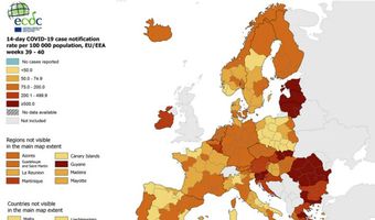 ECDC: Στο “κίτρινο” τα Δωδεκάνησα    