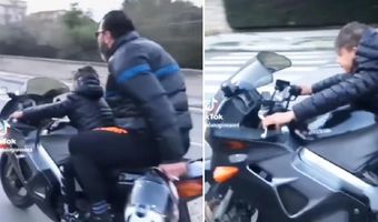  Σάλος με video στο ΤikTok – Πατέρας έβαλε το παιδί του να οδηγήσει μηχανή χωρίς κράνος και τέρμα το γκάζι (vid)