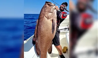 Ψαράς στην Κρήτη έπιασε βλαχοσφυρίδα 40 κιλών 
