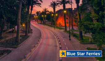 Blue Star Ferries: Yποδέχθηκε Νοέμβριο με ένα υπέροχο ηλιοβασίλεμα από την Κω