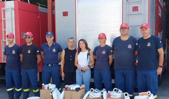 Δωρεά 30 νέων πυροσβεστικών σωλήνων από την Ένωση Ξενοδόχων Κω στην Πυροσβεστική