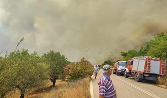 Εικόνες βιβλικής καταστροφής στη Ρόδο από την πυρκαγιά