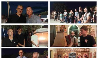 Αρκετός κόσμος στον εορτασμό της Παναγιάς Καμαριανής στη Λάμπη