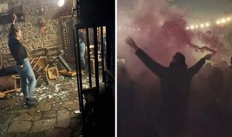 "Στέκι" στη Λάρισα έκλεισε μετά από 20 χρόνια και έγινε χαμός: Πετούσαν τραπέζια, έσπαγαν πιάτα (φωτο - video)