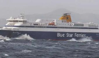 Ρόδος: Δεν μπορεί να δέσει στο Λιμάνι το Blue Star Patmos