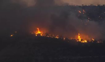 Ανεξέλεγκτα τα πύρινα μέτωπα στη Μάνδρα - Δραματική νύχτα στη Δυτική Αττική