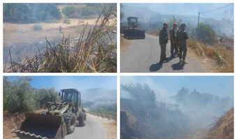 Φωτιά πάλι στο Αμανιού - Μεγάλη κινητοποίηση (vid)