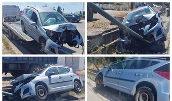 Τροχαίο ατύχημα στον Λινοπότη – Αυτοκίνητο προσέκρουσε σε κολόνα φωτισμού