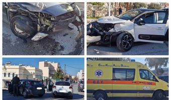 Τροχαίο ατύχημα με σύγκρουση 2 αυτοκινήτων κοντά στο 4ο Δημ. Σχολείο Κω