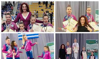 Με πολλές επιτυχίες η "Ηπιόνη" στο Διεθνές Τουρνουά Ρυθμικής Γυμναστικής "Evia Cup"