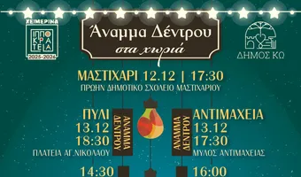 Tο πρόγραμμα εκδηλώσεων με το άναμμα των χριστουγεννιάτικων δέντρων και τα παζάρια σε όλη την Κω