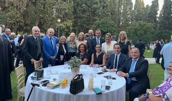 Ο Γιάννης Παππάς στη δεξίωση για την 51η επέτειο της Αποκατάστασης της Δημοκρατίας 