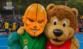 Οι Μασκότ των «Αιωνίων» στην Κω για το 8ο Kos 3x3 Basketball Festival