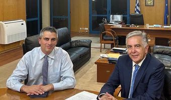 Η Μεσογειακή Χάραξη Ρόδου και το νέο Νοσοκομείο Κω τέθηκαν στη συνάντηση Υψηλάντη με τον Υπ. Υποδομών Χρ. Δήμα