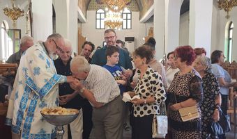 Α’ Κυριακή Λουκά, εορτή Οσίου Χαρίτωνος ο Σεβασμιώτατος στον ΙΝ Αγίων Πάντων Κω