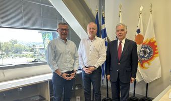 Επίσκεψη του Β. Υψηλάντη και του Σ. Καμπουράκη στον Αρχηγό του Πυροσβεστικού Σώματος