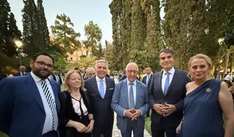 Ο Β. Υψηλάντης στο Προεδρικό Μέγαρο για την 51η Επέτειο Αποκατάστασης της Δημοκρατίας
