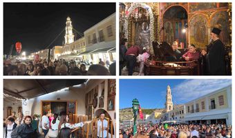 Με λαμπρότητα και χιλιάδες προσκυνητές ο εορτασμός του Αρχαγγέλου Μιχαήλ στη Σύμη