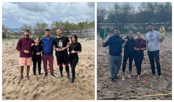 Δυνατές μάχες στην άμμο στο τουρνουά beach tennis στην Κω