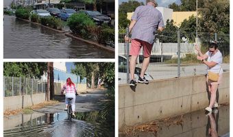 Προβλήματα στους δρόμους της Κω από την πρώτη βροχή – Τουρίστες σκαρφάλωσαν στα σύρματα για να διασχίσουν τον δρόμο