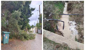 Σε επιφυλακή η πολιτική προστασία στην Κω για την κακοκαιρία “Byron” - Πλημμύρισαν δρόμοι και ποταμοί, πτώσεις δέντρων κ.α.