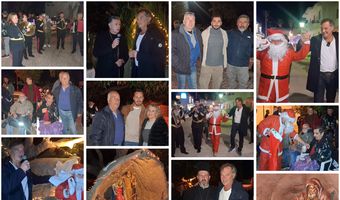 Σε εορταστικό κλίμα η φωταγώγηση της φάτνης στα Λαϊκά